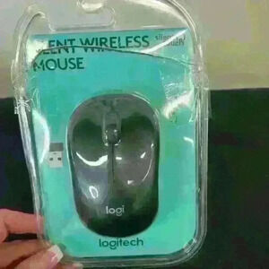 Logitech silent wireless mouse with laptop receiver